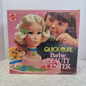 Vintage 1970s Quick Curl Barbie Beauty Center By Mattel Original Box